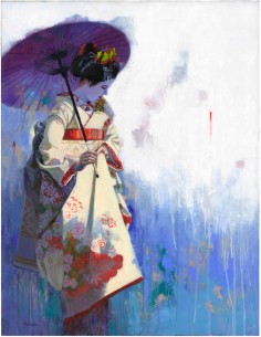 Maiko à l'ombrelle